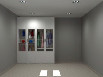 Frente de armario dibujado en 3D